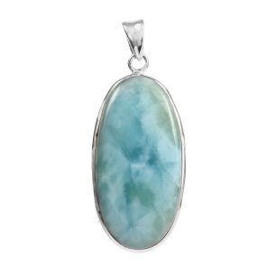 Larimar 2.25" 925 Silver Pendant (RS100-42)