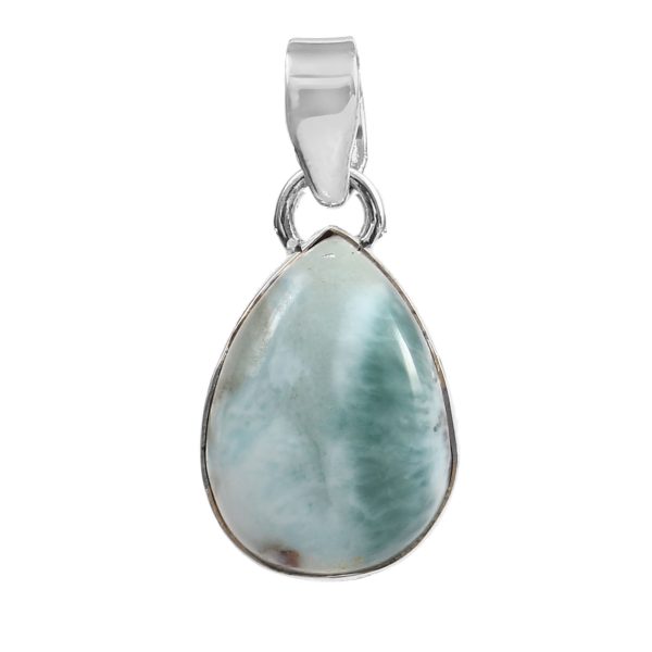 Larimar 1.2" 925 Silver Pendant (RS100-53)