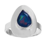 Paraiba Fire Opal Ring Size US 9 925 Sterling Silver (REXT49-298)