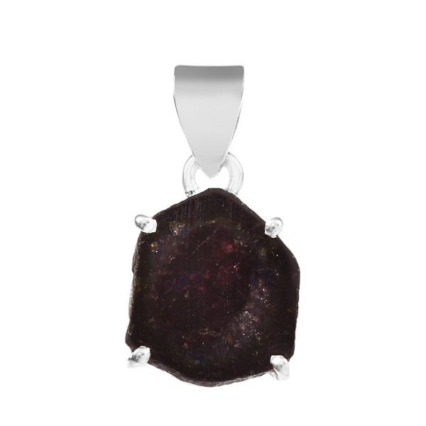 Watermelon Tourmaline 1" 925 Silver Pendant (RS108-83)