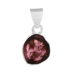 Watermelon Tourmaline 0.9" 925 Silver Pendant (RS108-116)