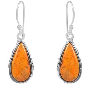 Bumble Bee Jasper 0.8" 925 Sterling Silver Earring (RS108-19)
