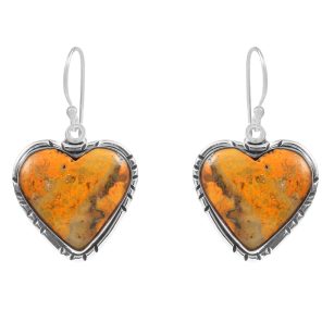 Bumble Bee Jasper 0.75" 925 Sterling Silver Earring (RS108-24)