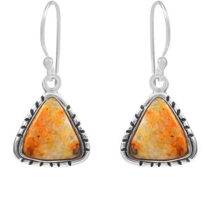Bumble Bee Jasper 0.75" 925 Sterling Silver Earring (RS108-31)