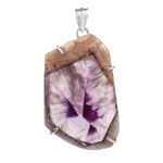 Star Amethyst Claw Set Sterling Silver Pendant (RS103-56)