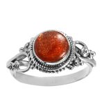 Sunstone Dainty 925 Sterling Silver Ring (REXT28-30)