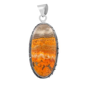 Bumble Bee Jasper 1.5" 925 Silver Pendant (RS103-6)
