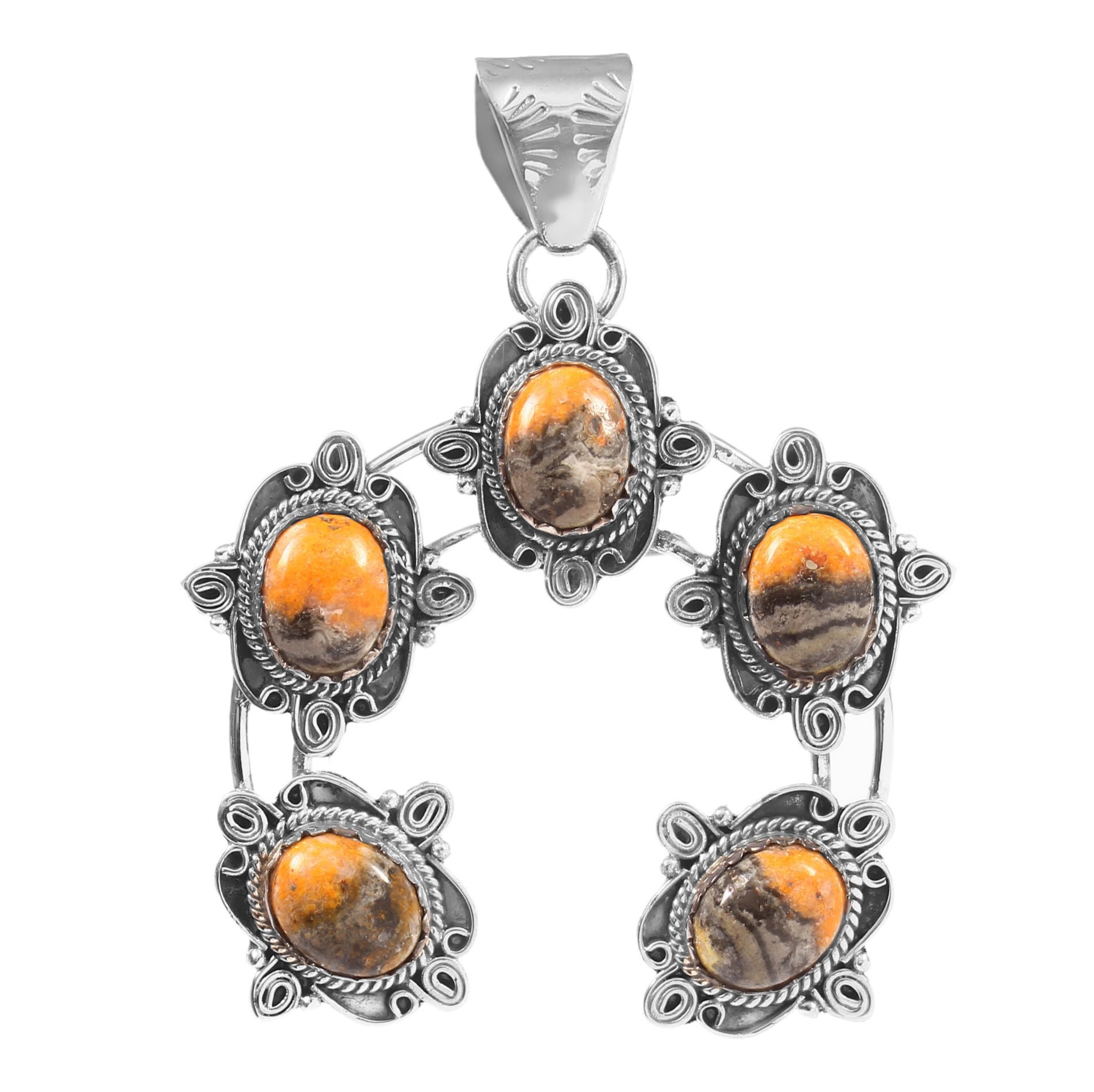 Bumble bee Jasper Naja Pendant