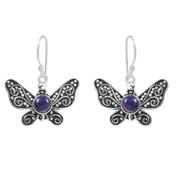 Lapis Lazuli Butterfly Earrings