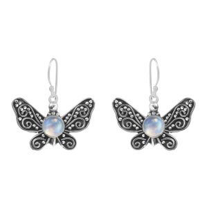Moonstone Butterfly Earrings