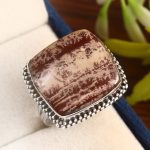 Sonora Dendritic Size US 10 925 Sterling Silver Ring (RS4-161)