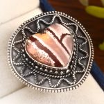 Sonora Dendritic Size US 8 925 Sterling Silver Ring (RS4-165)