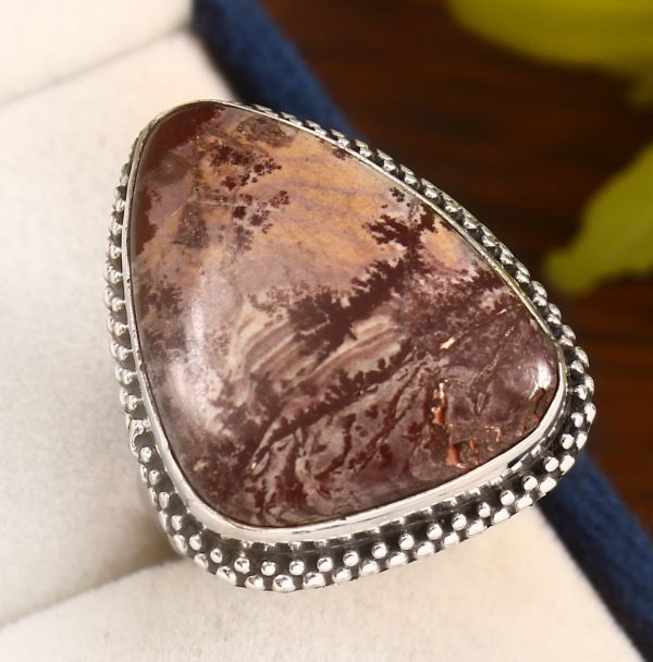 Sonora Dendritic Size US 9 925 Sterling Silver Ring (RS4-170)