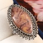 Sonora Dendritic Size US 7 925 Sterling Silver Ring (RS4-173)