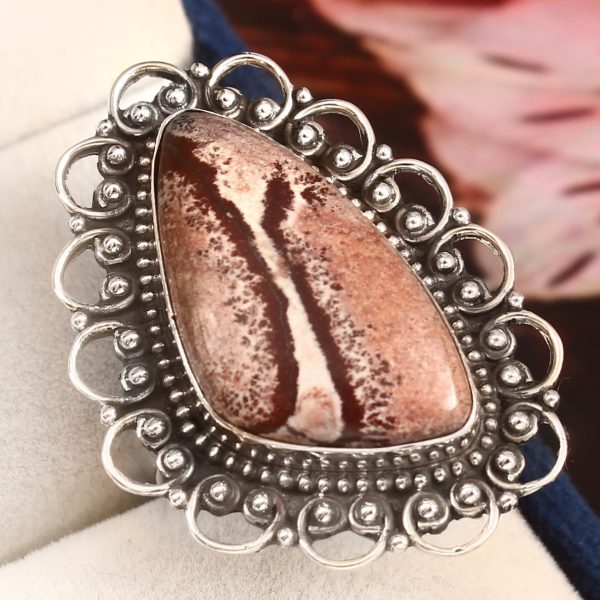 Sonora Dendritic Size US 9 925 Sterling Silver Ring (RS4-175)