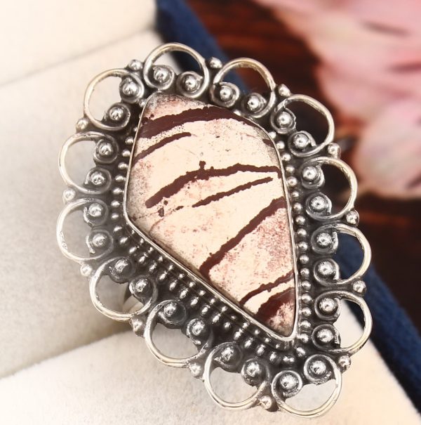 Sonora Dendritic Size US 7 925 Sterling Silver Ring (RS4-179)