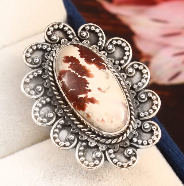 Sonora Dendritic Size US 7 925 Sterling Silver Ring (RS4-180)