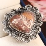 Sonora Dendritic Size US 9 925 Sterling Silver Ring (RS4-189)