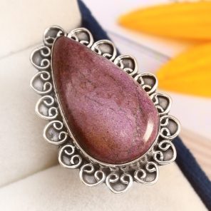 Purpurite Ring Size US 10 Sterling Silver 925 (RS105-11)