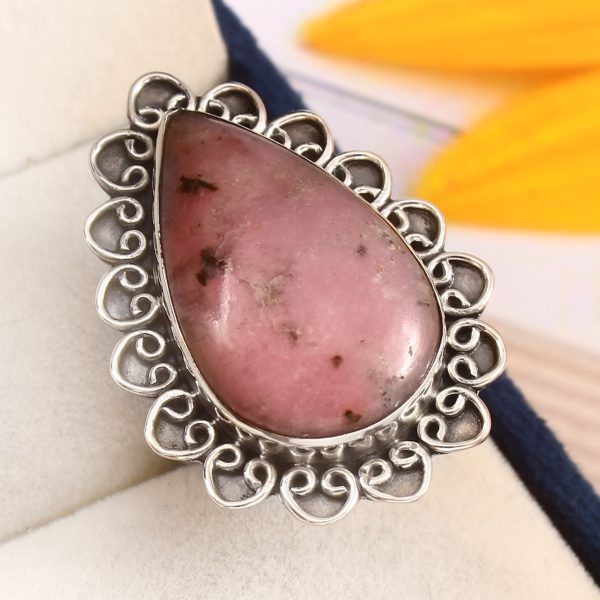 Petalite Ring Size US 11 Sterling Silver 925 (RS105-25)
