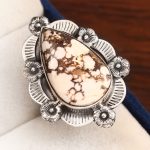 Wild Horse Jasper Southwest Style Size US 8 925 Sterling Silver Ring (RS105-37)