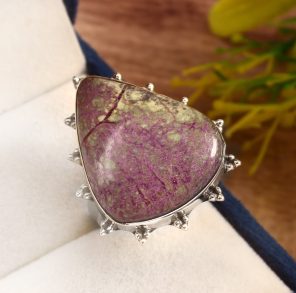 Stichtite Ring Size US 8 925 Sterling Silver (REXT73-12)
