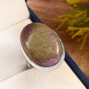 Stichtite Ring Size US 8 925 Sterling Silver (REXT73-18)