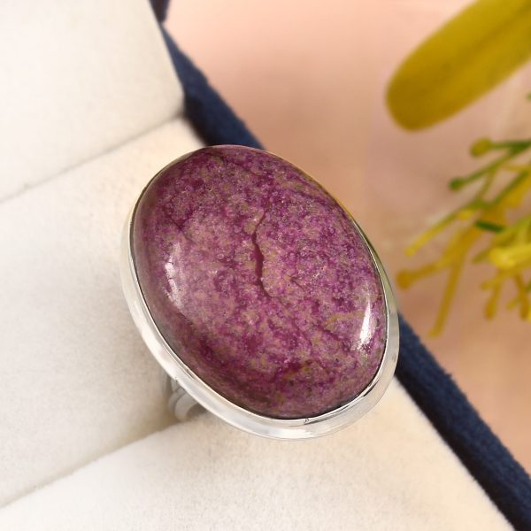 Stichtite Ring Size US 7 925 Sterling Silver (REXT73-34)