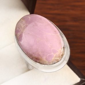 Phosphosiderite Size US 11 925 Silver Ring (RS103-72)