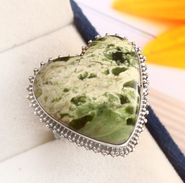 Chrome Chalcedony Ring Size US 11 925 Sterling Silver (RS8-339)