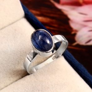 Kyanite Ring Size US 10 925 Sterling Silver (RS104-32)