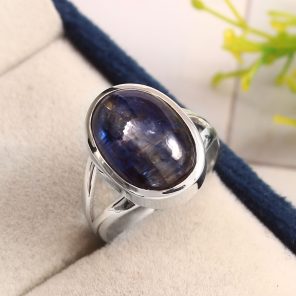 Kyanite Ring Size US 6 925 Sterling Silver (RS104-34)