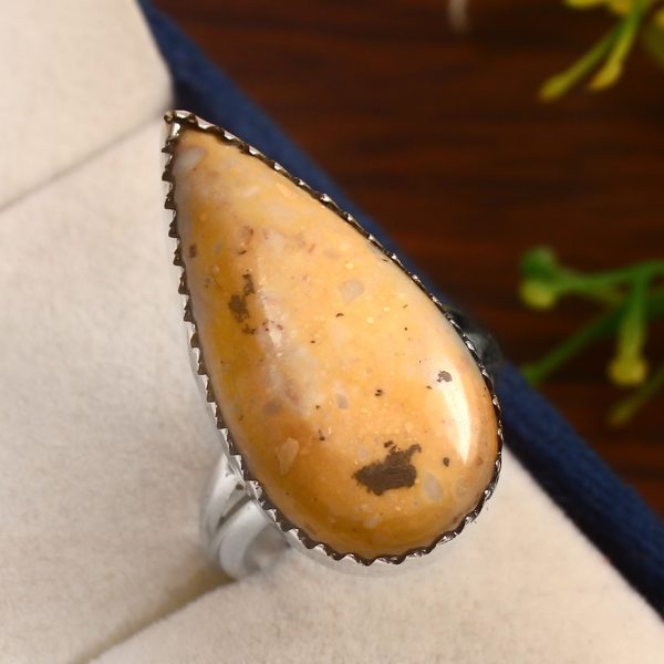 Maligano Jasper Ring Size US 7 925 Sterling Silver (RS8-282)