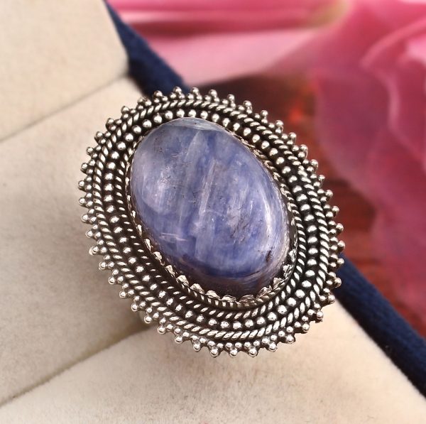 Kyanite Ring Size US 7 925 Sterling Silver (RS8-299)