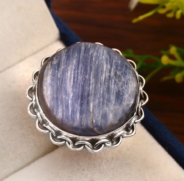Kyanite Ring Size US 7 925 Sterling Silver (RS8-301)