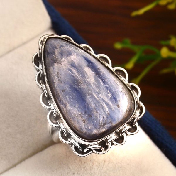 Kyanite Ring Size US 7 925 Sterling Silver (RS8-303)