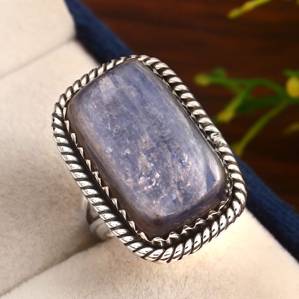 Kyanite Ring Size US 6 925 Sterling Silver (RS8-302)