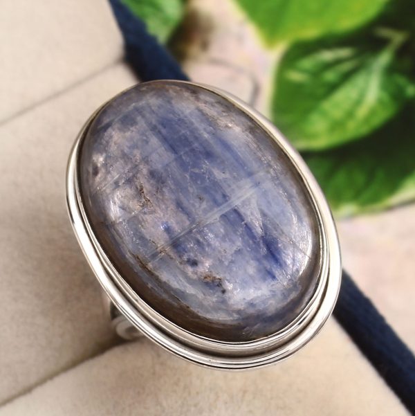 Kyanite Ring Size US 10 925 Sterling Silver (RS8-312)