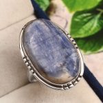 Kyanite Ring Size US 10 925 Sterling Silver (RS8-315)