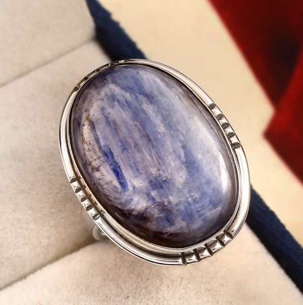 Kyanite Ring Size US 9 925 Sterling Silver (RS8-314)