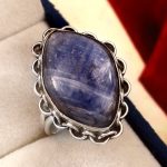 Kyanite Ring Size US 8 925 Sterling Silver (RS8-309)
