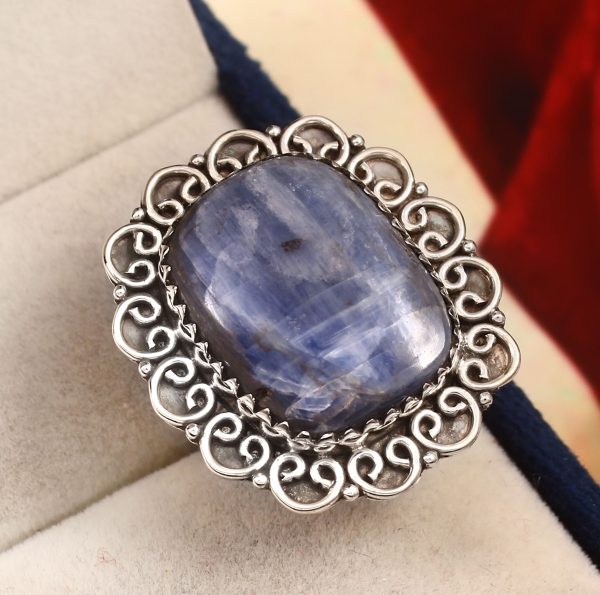 Kyanite Ring Size US 7 925 Sterling Silver (RS8-296)