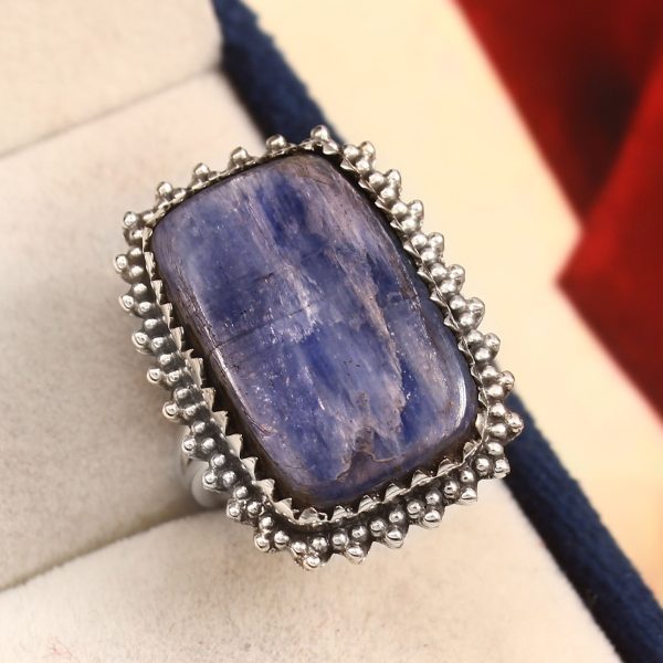 Kyanite Ring Size US 6 925 Sterling Silver (RS8-307)