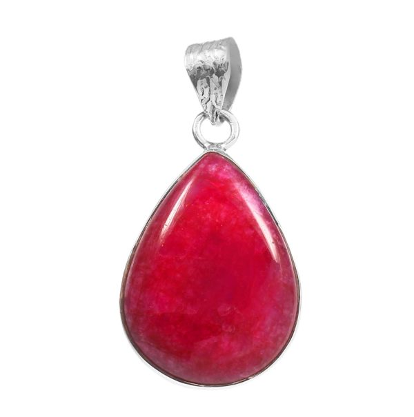 Pink Moonstone 1.4" 925 Sterling Silver Pendant (REXT33-46)