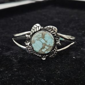 Amaroo station Australian Turquoise Southwest Style 925 Sterling Silver Cuff Bangle (RSB2-82)