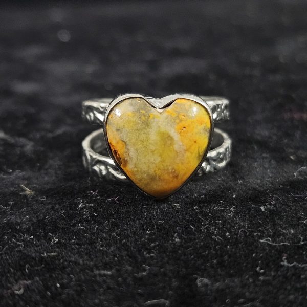 Bumblebee Heart 925 Sterling Silver Ring (RS102-4)