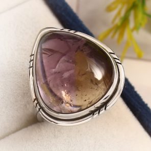 Ametrine Ring Size US 8 925 Sterling Silver (RS16-86)