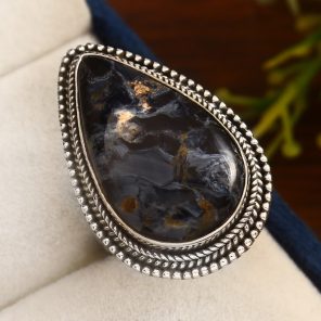 Pietersite Ring Size US 6 Sterling Silver 925 (RS30-101)