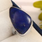 Lapis Lazuli Ring Size US 6 Sterling Silver 925 (RS30-39)