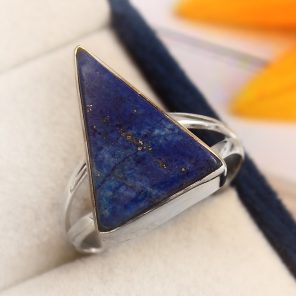 Lapis Lazuli Ring Size US 10 Sterling Silver 925 (RS30-50)